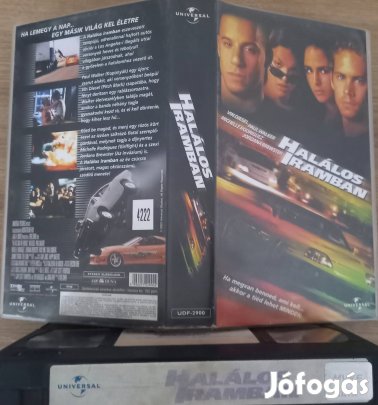 Halálos iramban - akció vhs - Vin Diesel