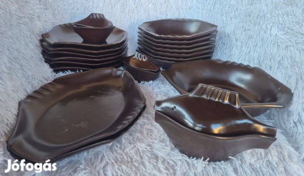 Halas étkészlet városlődi majolika eladó