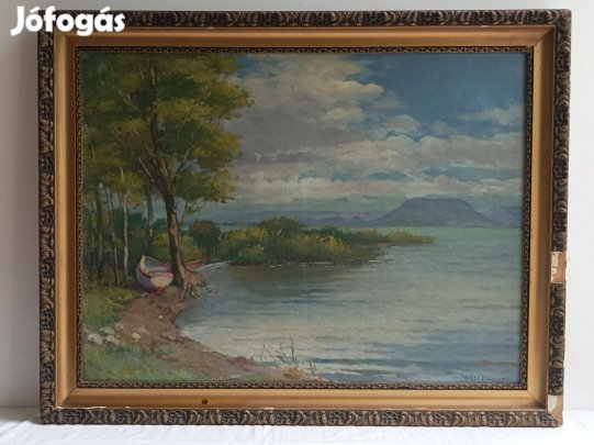 Halasi Horváth István "Badacsony" olaj festménye eladó