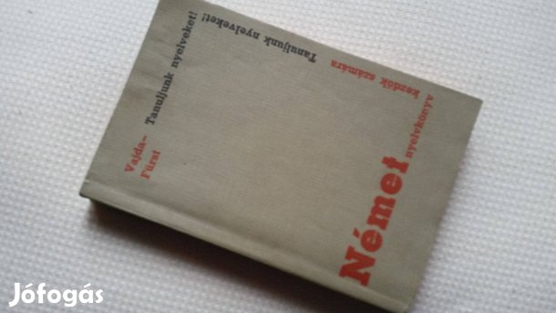 Halász E.: Német-magyar, magyar-német kisszótár, nyelvkönyv