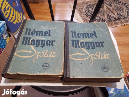 Halász Előd - Német-magyar szótár I-II. - nagyszótár 1952 - ritka