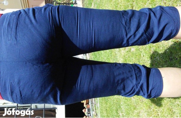 Halásznadrág bermuda nadrág női derékbőség 78 cm kék sort