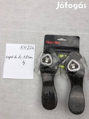 Halloween cipő, halloween jelmez cipő, fekete cipő, új KH224