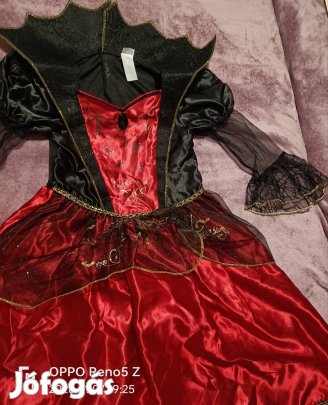 Halloween kislány boszorkány jelmez 6 evesre
