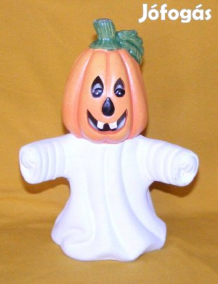 Halloweeni tök kerámia mécsestartó