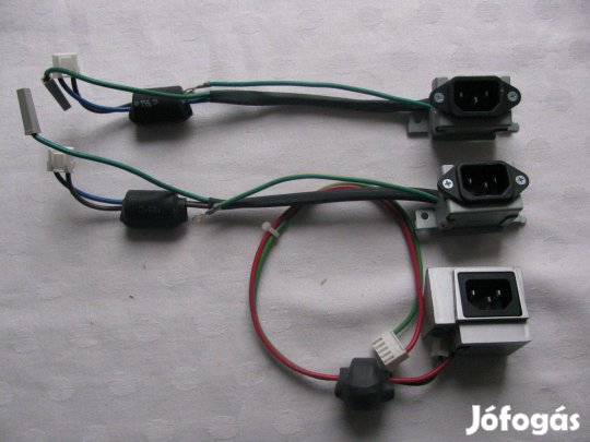 Hálózati csatlakozó zavarszűrővel ,3 db