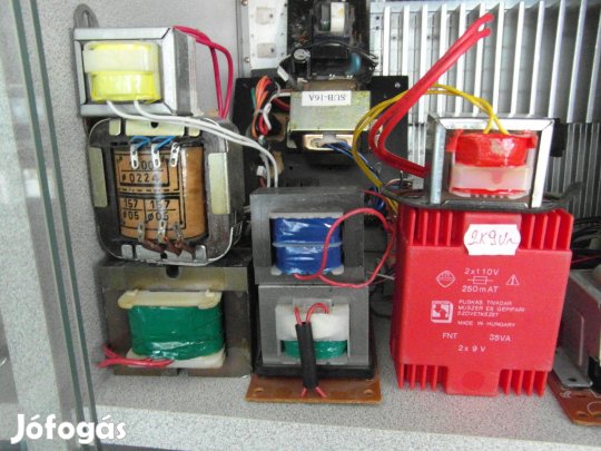 Hálózati trafók, többfajta feszültséggel 6/12/24/36/45 volt