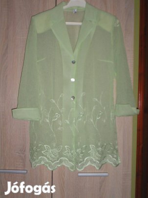 Halványzöld alkalmi nadrágkosztüm M