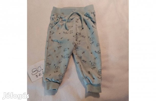 Halványzöld hosszú nadrág kislánynak, 80-as méretű