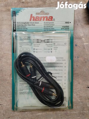 Hama 44042 bontatlan aranyozott audió RCA / Cinch kábel 1,5m