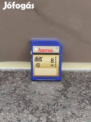 Hama 8GB SDHC Memóriakártya (Class 10, V1 High Speed)