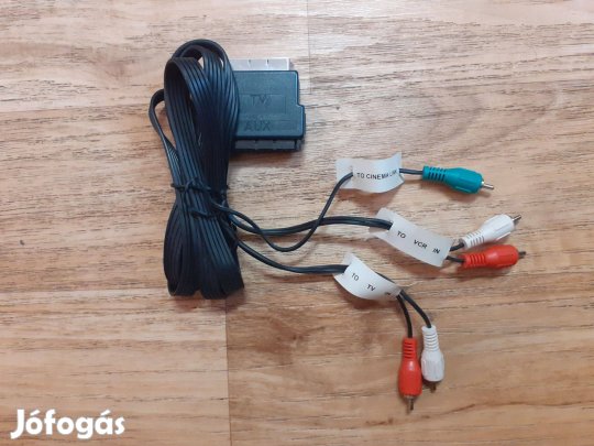 Hama Cinema Link és audió kábel Scart (TV/Aux) adapterrel