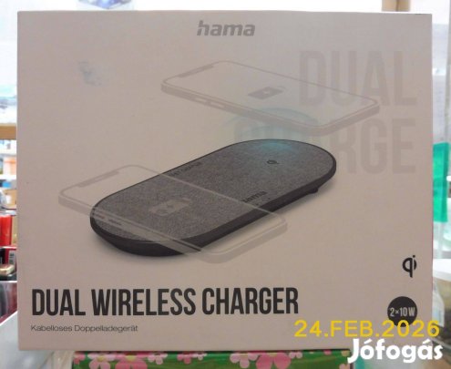 Hama (201682) vezeték nélküli töltő fekete 2000mA induktív töltést