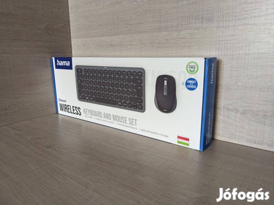 Hama, Billentyűzet + Egér, Wireless (Bluetooth/USB), Új  