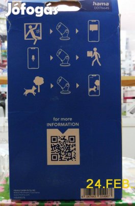 Hama ( 176645) Wi-Fi 1080p megfigyelő kamera, éjjellátó és érzékelő