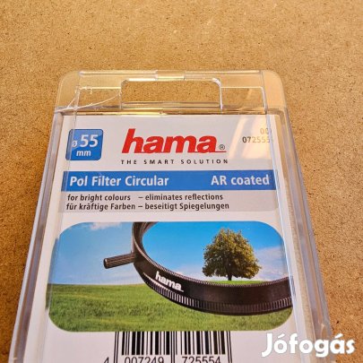 Hama polarizációs szűrő kör alakú, 55, 0 mm új bontatlan