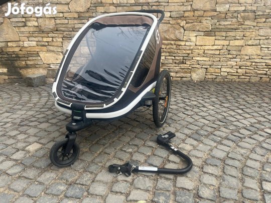 Hamax Outback twin kerékpár utánfutó ikreknek