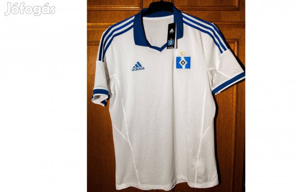 Hamburg eredeti adidas fehér kék performance mez
