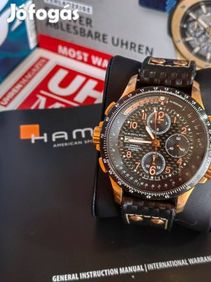 Hamilton Khaki Aviation X-Wind Automata Chrono teljes szett + Új Szíj