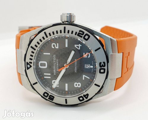 Hamilton Khaki Navy Sub férfi Automata karóra H78615985 narancs sárga
