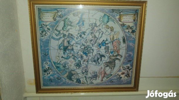 Hamispha Latum Bo Anti: Rium Stele Reale Qvum csillagtérkép 64x73cm