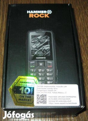 Hammer Rock kártyafüggetlen csepp por és ütésálló telefon FM rádióval