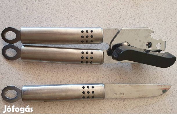 Hámozókés + konzervnyitó szett