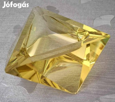 Hamútartó üveg, sárga