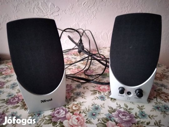 Hangfalpár -Számítógéphez- "Trust" Jó állapotú, hibátlan
