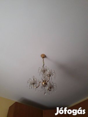 Hangulatos, régi üvegcsillár eladó igazi karakteres darab! Kül