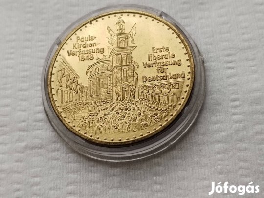 Hans Dietrich Genscher FDP. aranyozott régi választási zseton