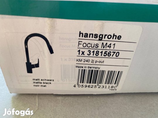 Hansgrohe Focus m41 fekete csaptelep