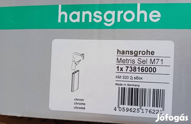 Hansgrohe Metrisselect 73816000 konyhai csaptelep kihúzható kifolyóval
