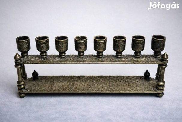 Hanuka - Ezüst Gyertyatartó