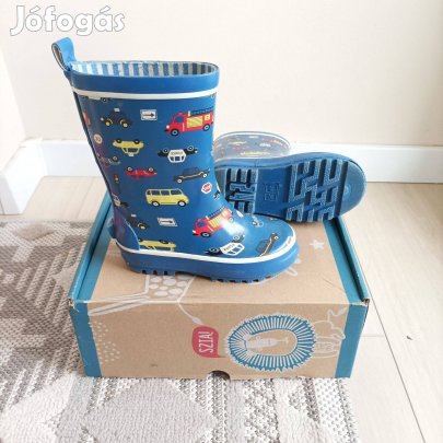 Happy Kids fiú gumicsizma 24 25 autós - belső talphossz 16 cm