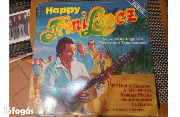 Happy Trini Lopez bakelit hanglemez eladó