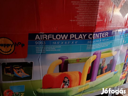 Happy hop ugrálóvár/légvár dupla csúszdás 