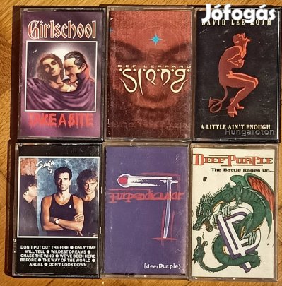 Hard Rock és Rock magnó kazetták