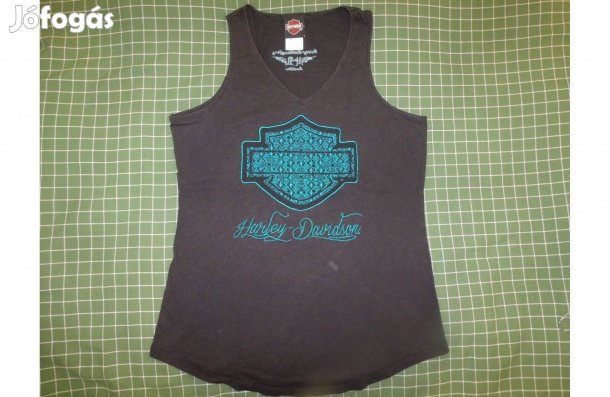Harley Davidson hímzett női XL méretű ujjatlan felső trikó top