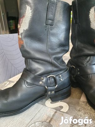 Harley Davidson motoros bőrcsizma 45