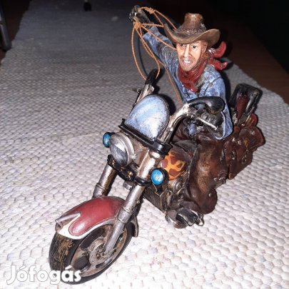 Harley-Davidson motoros szobor,dísztárgy eladó.