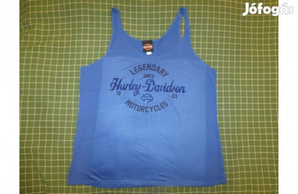 Harley Davidson strasszos női kb XL méretű ujjatlan felső trikó top