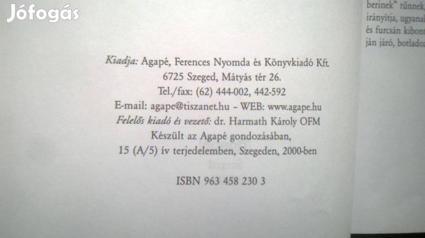 Harmath Károly-Mozaikkockák c. könyve ,Agapé kiadó2000