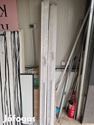 Harmónikaajtó 82X203X0,6 cm PVC fehér kőris