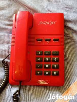 Harmony RS-802 TPM modellű piros vezetékes nyomógombos telefon