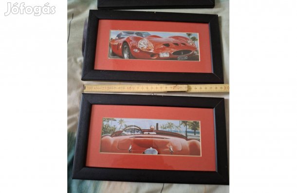 Három darab fekete keretű képtartó 500 forint/darabáron eladó