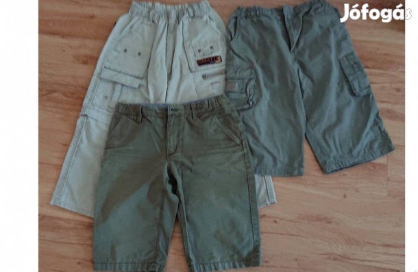 Három darab vászon térdnadrág 152-es méret - mérve