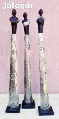 Három grácia modern megfogalmazásban kézműves szoborcsoport, egyedi