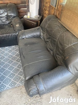 Három részes Bőr garnitúra 