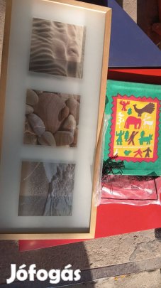 Háromszög asztal, lámpaernyő, kép